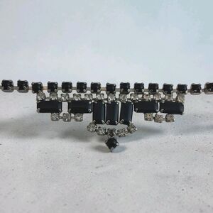 Vintage Weiss Rhinestone Necklase/Chocker, 14 Inch Long,Whimsygoth